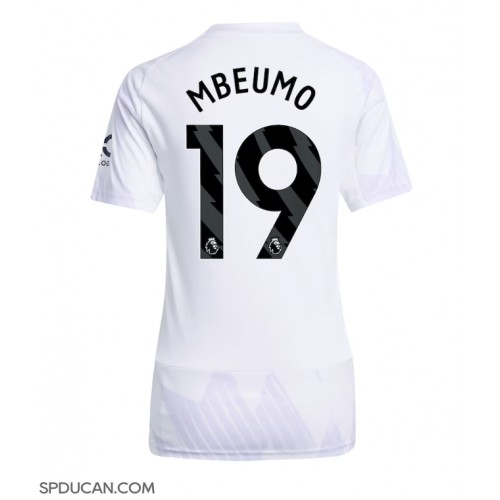 Zenski Nogometni Dres Manchester United Bryan Mbeumo #19 Gostujuci 2025-26 Kratak Rukav